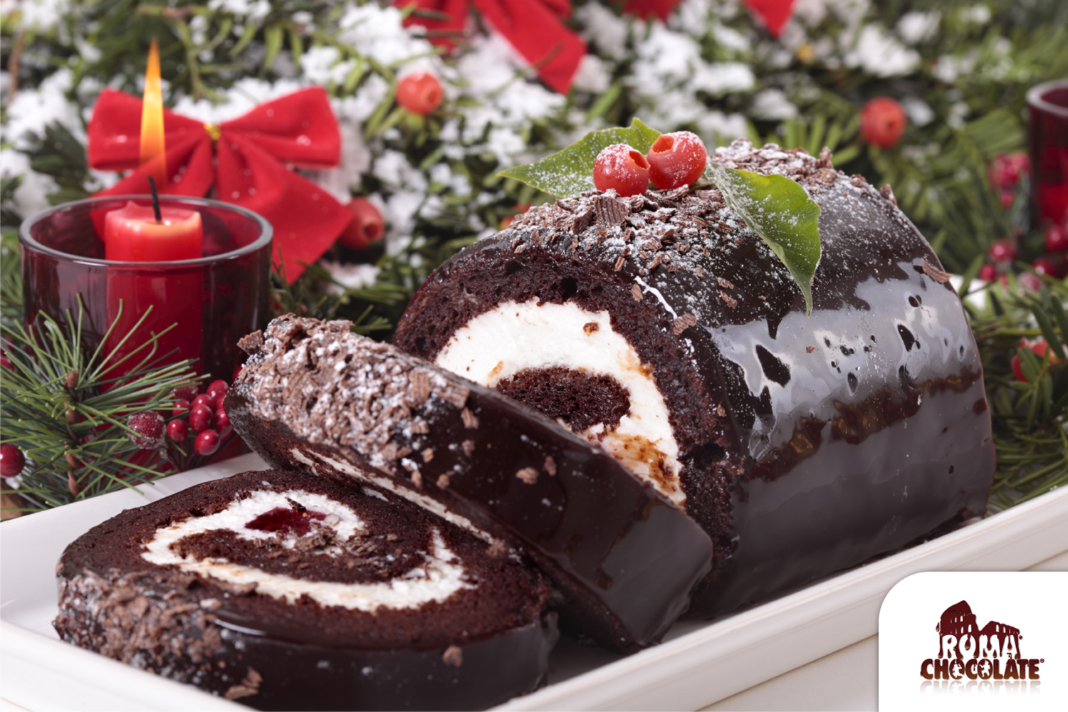 Tronchetto Di Natale Francese.Ricette Di Cioccolato Tronchetto Di Natale Roma Chocolate